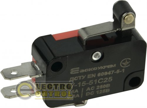 Микровыключатель Аско-Укрем A0050040019 V-15-51C25