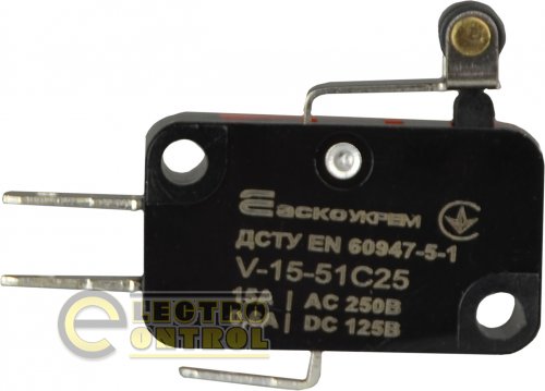 Микровыключатель Аско-Укрем A0050040019 V-15-51C25