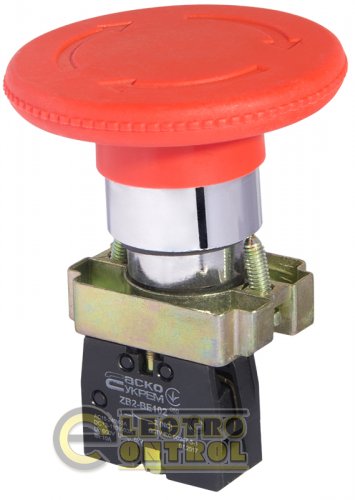 Кнопка Аско-Укрем A0140010083 XB2-BS642 безпеки повернення поворотом d60mm