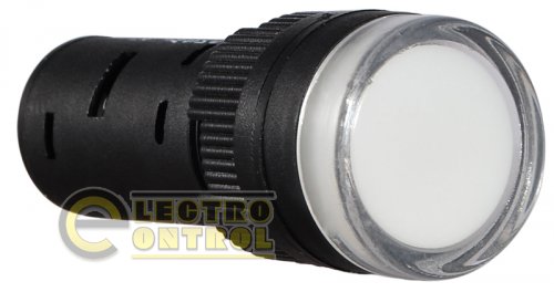 Сигнальна арматура Аско-Укрем A0140030040 AD16-16DS біла 220V АC