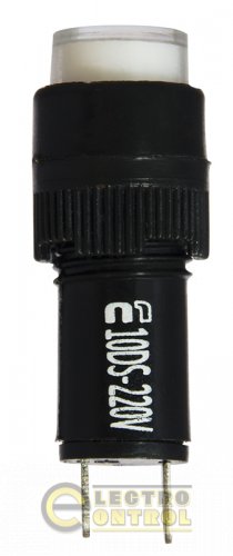 Сигнальна арматура Аско-Укрем A0140030175 AD22E-10DS біла 220V АC