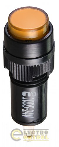 Сигнальна арматура Аско-Укрем A0140030178 AD22E-10DS жовта 24V АC/DC