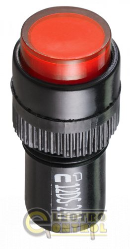 Сигнальная арматура Аско-Укрем A0140030187 AD22E-12DS красная 24V АC/DC