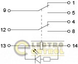 Реле Аско-Укрем A0090010026 МY2 (AC 12V)