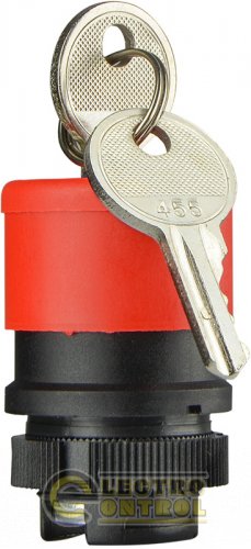 Аварійна кнопка Аско-Укрем A0140050024 XB2-ES74 з ключем (голова) d30mm