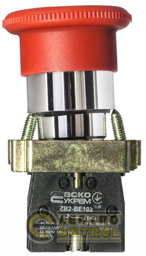 Кнопка Аско-Укрем A0140010017 XB2-BS542 безпеки повернення поворотом d40mm