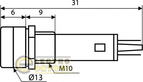 Сигнальная арматура Аско-Укрем A0140030023 PL1-101 220В зелёная