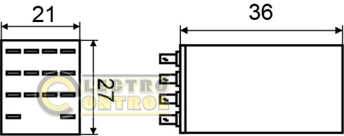 Реле Аско-Укрем A0090010009 МY4 (AC 220V)