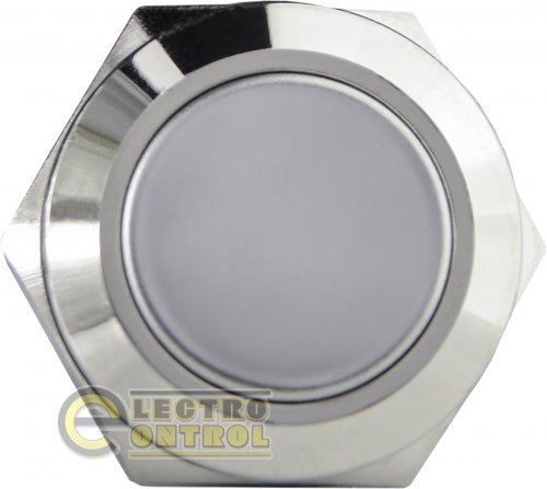 Кнопка Аско-Укрем A0140010104 TY 19-211A Scr металлическая плоская (винтовое соединение) 1NO
