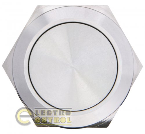 Кнопка Аско-Укрем A0140010108 TYJ 19-211 металлическая плоская 1NO+1NC