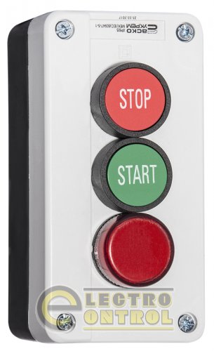 Пост трёхместный Аско-Укрем XAL-B376 "Старт1-Стоп-Сигнальна арматура"