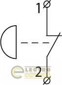 Кнопка XB2-BC42 Аско-Укрем A0140010031 "грибок" (d 40 мм) "Стоп" червона