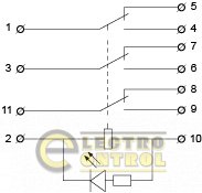 Реле Аско-Укрем A0090010012 МK3P (DC 24V)