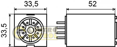 Реле Аско-Укрем A0090010012 МK3P (DC 24V)
