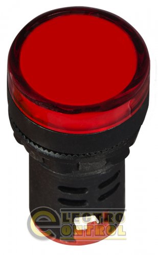 Сигнальная арматура Аско-Укрем A0140030163 AD22-22DS красная 12V АC/DC