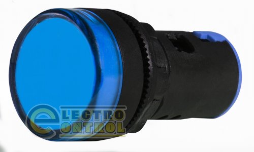 Сигнальная арматура Аско-Укрем A0140030164 AD22-22DS синяя 12V АC/DC