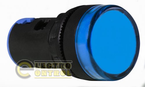 Сигнальная арматура Аско-Укрем A0140030164 AD22-22DS синяя 12V АC/DC
