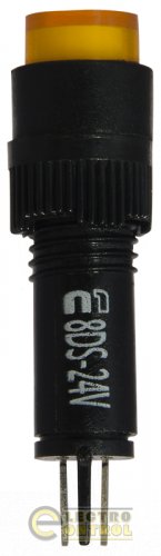 Сигнальна арматура Аско-Укрем A0140030171 AD22E-8DS жовта 24V АC/DC