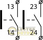 Пост Аско-Укрем A0140020064 XAL-D223 двухместный "Направо - Налево"