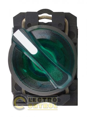 Кнопка Аско-Укрем A0140010165 TB5-AK123M5 зелёная поворотная 2-поз. с подсветкой