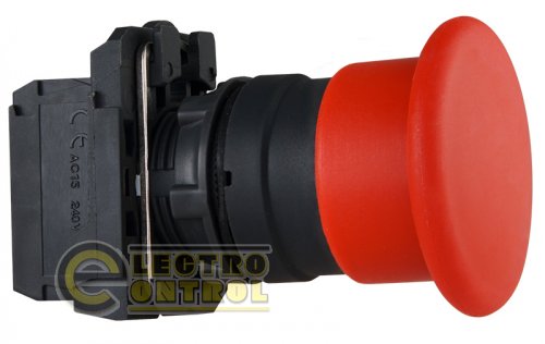 Кнопка Аско-Укрем A0140010168 TB5-AC42 "грибок" (d 40 мм) "Стоп" красная