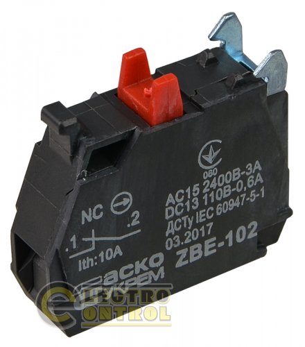 Контакт Аско-Укрем A0140010181 ZBE-102 N/C для кнопок TB5
