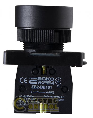 Кнопка Аско-Укрем A0140010186 LAY5-EA51 "Старт" жёлтая
