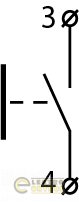 Кнопка Аско-Укрем A0140010186 LAY5-EA51 "Старт" жёлтая