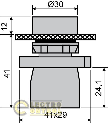 Кнопка Аско-Укрем A0140010187 LAY5-EA61 "Старт" синя