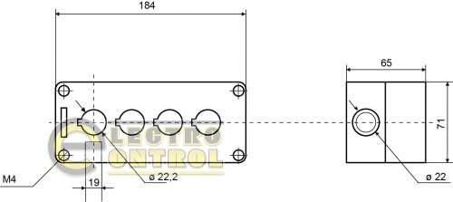 Корпус Аско-Укрем A0140020039 HJ9-4 (4-местный) белый