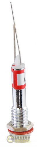 Сигнальна арматура Аско-Укрем A0140030097 AD22C-6 червона 220V AC