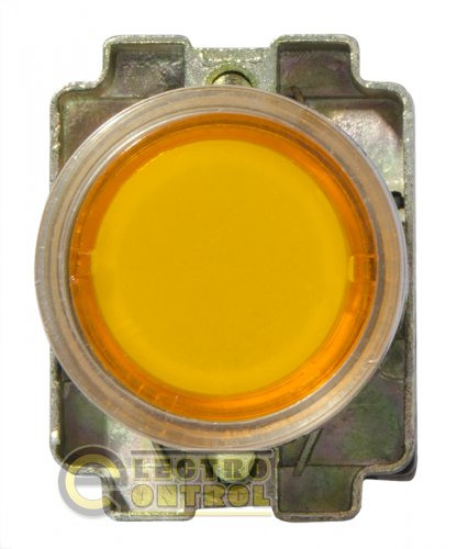 Кнопка Аско-Укрем A0140010053 XB2-BW3571 с подсветкой жёлтая