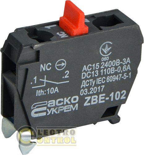 Контакт Аско-Укрем A0140010183 ZBE-102 N/C к постам управления XAL-D