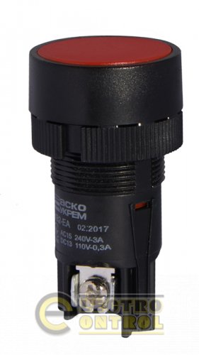 Кнопка Аско-Укрем A0140010034 XB2-ЕA142 "Стоп" красная (NC)