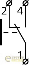 Кнопка Аско-Укрем A0140010036 XB2-EA135 "Старт" зелена (NO+NC)
