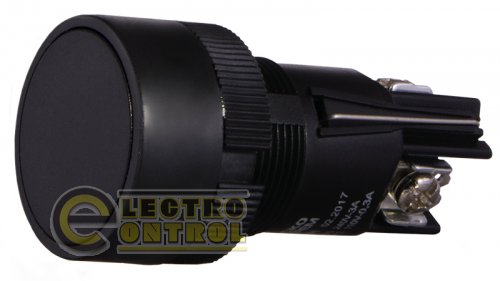 Кнопка Аско-Укрем A0140010038 XB2-EH121 "Старт" чёрная с фиксацией (NO)