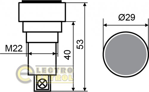Кнопка Аско-Укрем A0140010038 XB2-EH121 "Старт" чёрная с фиксацией (NO)