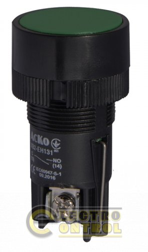 Кнопка Аско-Укрем A0140010039 XB2-EH131 "Старт" зелёная с фиксацией (NO)