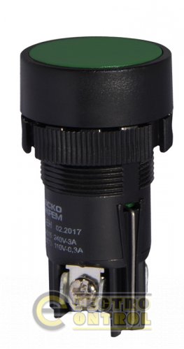Кнопка Аско-Укрем A0140010041 XB2-EH135 "Старт" зелёная с фиксацией (NO+NC)