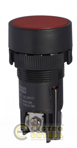 Кнопка Аско-Укрем A0140010043 XB2-EH145 "Стоп" красная с фиксацией (NO+NC)