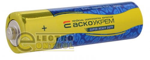 Батарейка сольова Аско-Укрем AА.R6.SP10 (упаковка 10шт.)