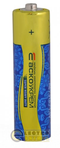 Батарейка сольова Аско-Укрем AА.R6.SP10 (упаковка 10шт.)