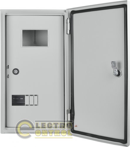 Корпус учета Аско-Укрем A0260030008 UBox металлический 9 модулей под 3-фазный счетчик навесной IP54