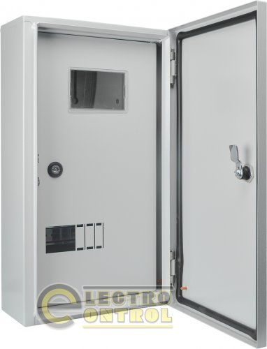 Корпус учета Аско-Укрем A0260030008 UBox металлический 9 модулей под 3-фазный счетчик навесной IP54