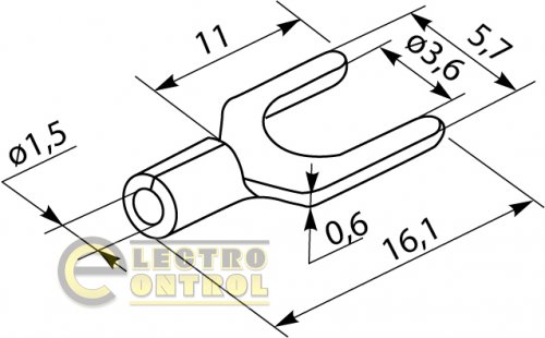 Кабельные наконечники Аско-Укрем A0060040033 SV 1,25-3,7 100шт.