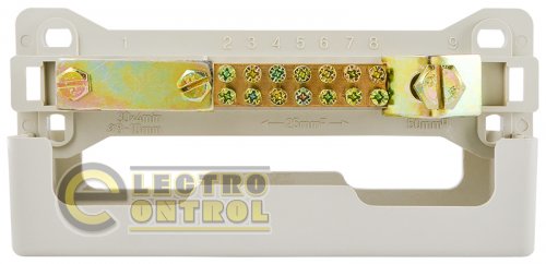 Нульова шина Аско-Укрем A0150120073 з кришкою BC-10