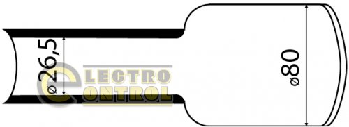 Термоусадочная трубка Аско-Укрем A0150040066 с клеевым слоем d 80мм чёрная 1м