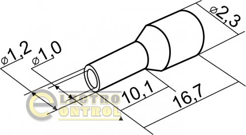 Наконечники Аско-Укрем A0060010014 трубчасті НТ 0,5-10 білі 100шт.