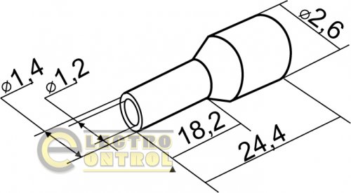 Наконечники Аско-Укрем A0060010018 трубчатые НТ 0,75-18 синие 100шт.