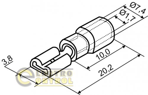 Коннекторы Аско-Укрем A0060020010 FDD1,25-250 6,35x0,5/0,8 100шт.